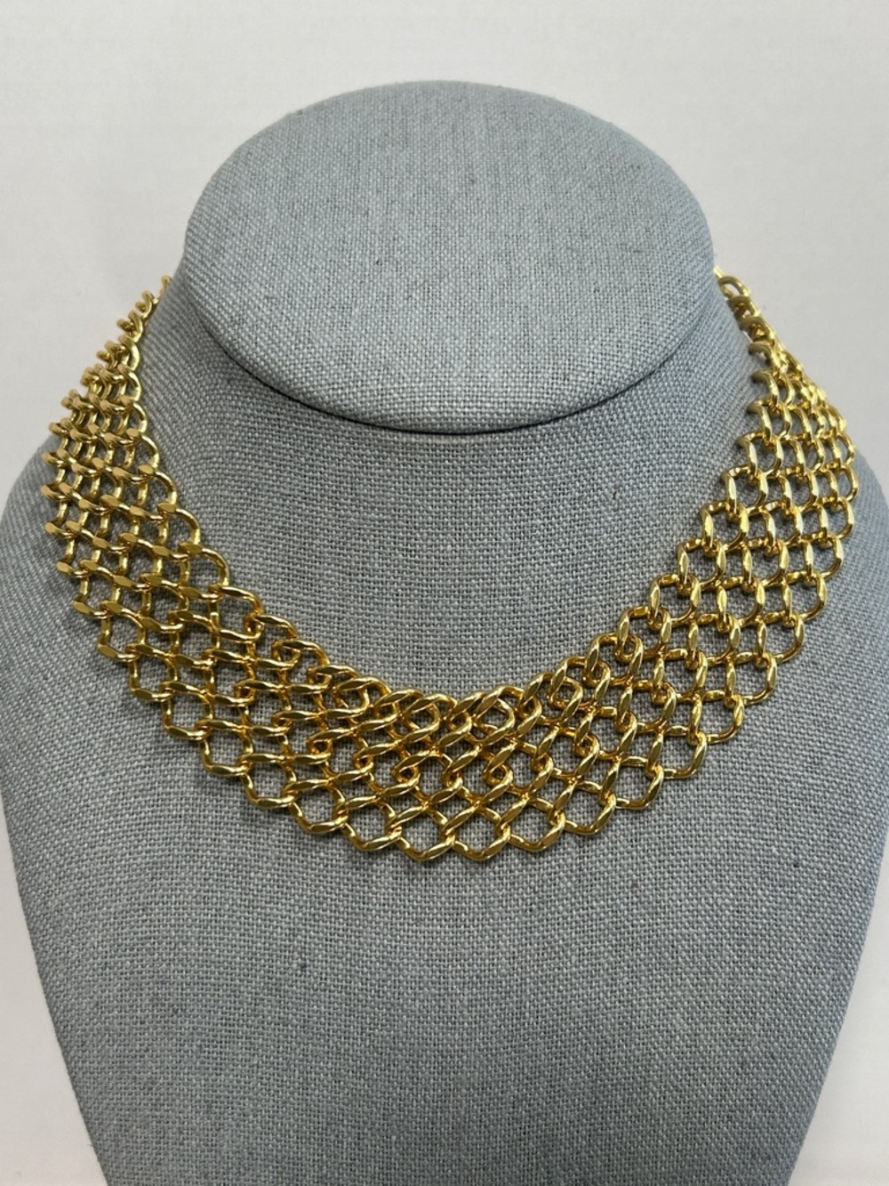 Popular J.Crew Gold-Tone Multi-Strand Mesh Collar Necklace - Women Jewelry